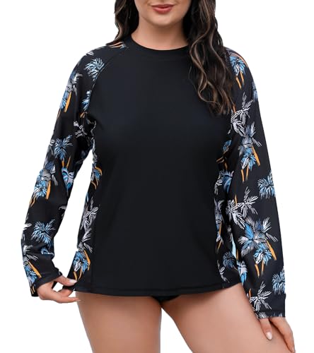 Best 10 Plus Size Women’s Swim Shirt with Bra